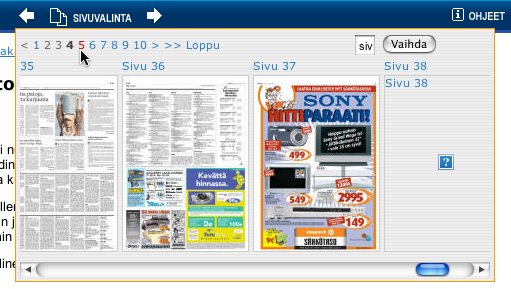 Sivuvalintadialogi