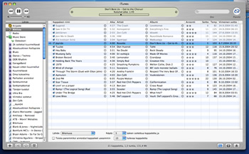 kuva iTunes-ohjelmasta